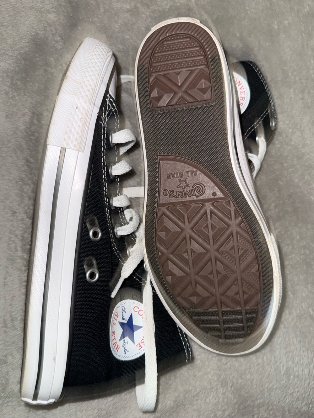 Converse Chuck Taylor All Star Black Canvas High Top Sneakers Boys Kids Size 2